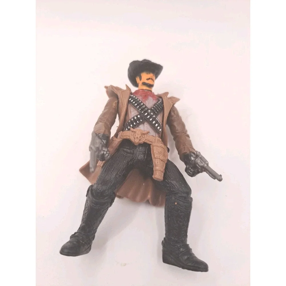 Vintage Chap Mei Wild West Cowboys 4 Inch Figure ( With Quick Draw Action)